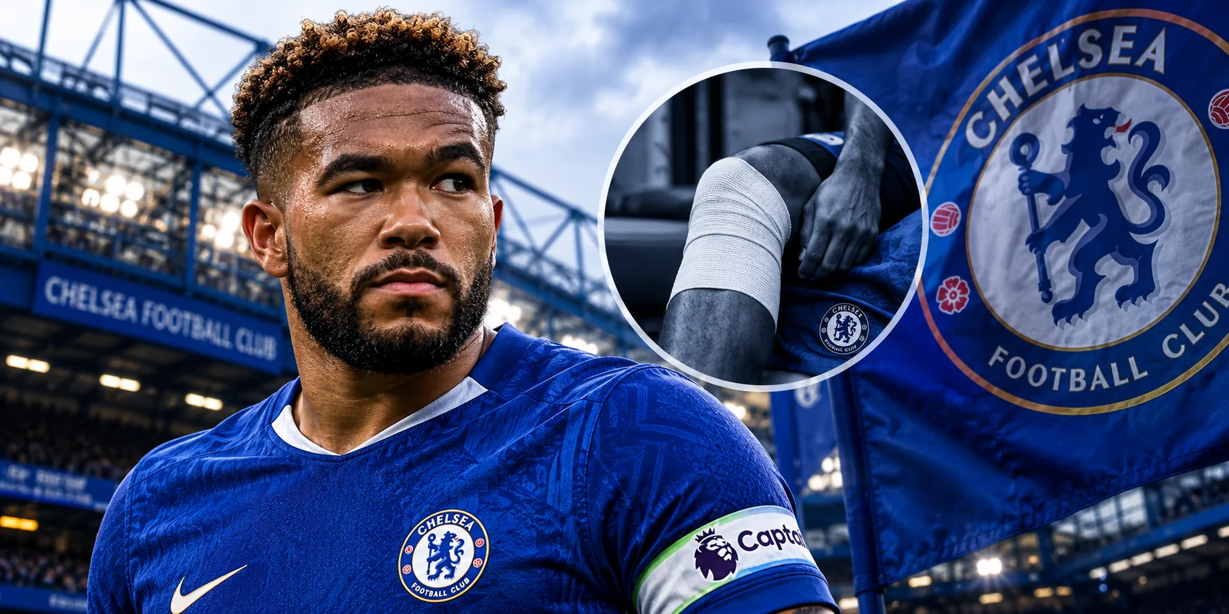 Chelsea confirmed that Reece James underwent successful knee surgery, with no official return date announced.